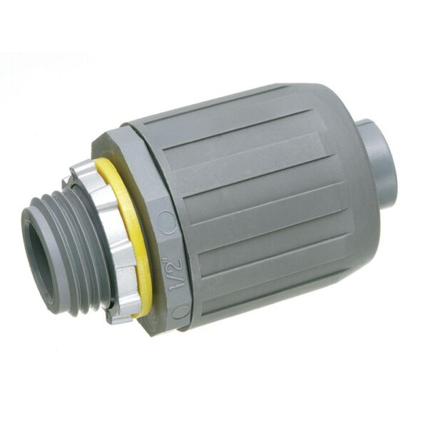 1 in. Non-Metallic Liquid-Tight Push-On Connector (1-pack)