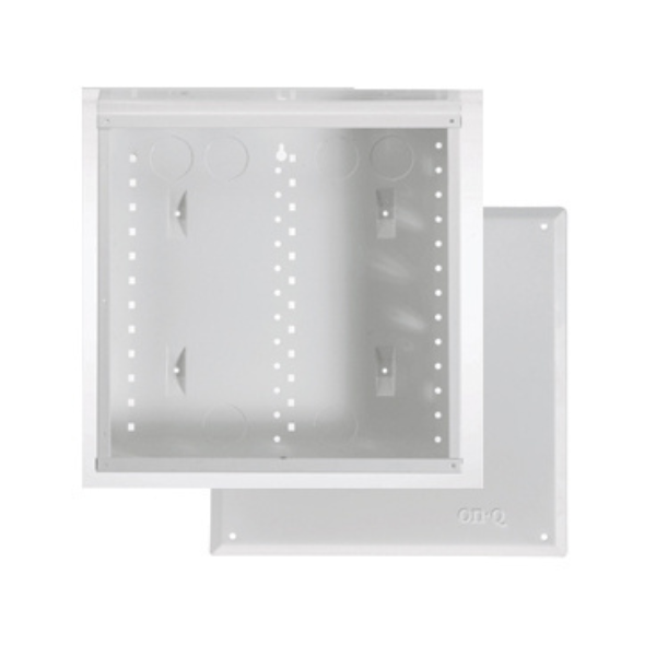 On-Q EN1400 14.3 x 3.7 x 14.1 Inch Powder Coated Glossy White Screw-On Cover Enclosure