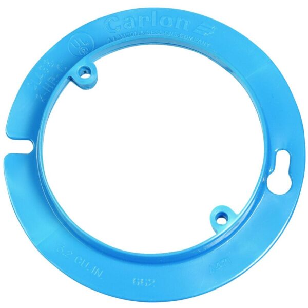 4 in. Blue Nonmetallic Round Plaster/Mud Ring for Electrical Ceiling Box