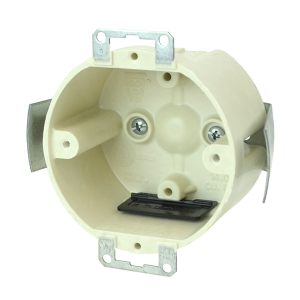 3-1/2 in. Hard-Shell Old/New Work Ceiling Electrical Outlet Box